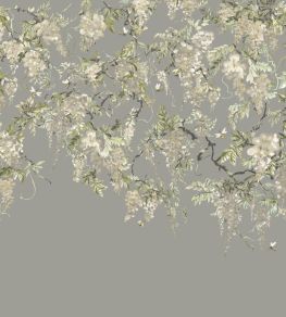 Trailing Wisteria Mural by Ohpopsi Linen & Stone Trailing Wisteria Mural by Ohpopsi Linen & Stone