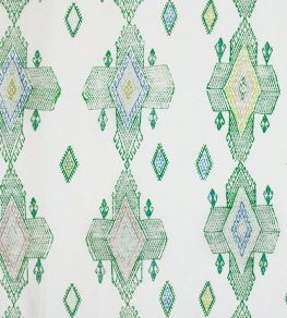 Travelling Light Fabric by Christopher Farr Cloth Green