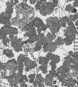 Treehouse Wallpaper by Rebel Walls Graphite Treehouse Wallpaper by Rebel Walls Graphite