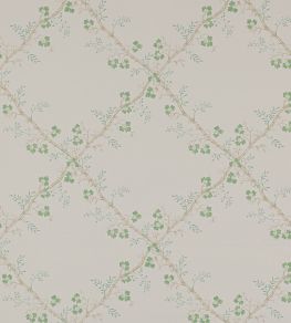 Trefoil Trellis Wallpaper by Colefax and Fowler Celadon