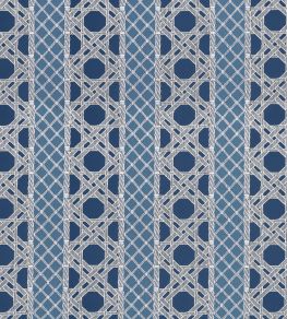 Trelliage Fabric by Thibaut Navy and Cadet Trelliage Fabric by Thibaut Navy and Cadet