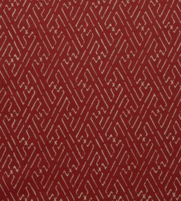Trellis Fabric by Titley and Marr Tomato Trellis Fabric by Titley and Marr Tomato