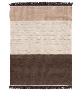 Tres Stripes Rug by Nanimarquina Chocolate