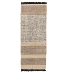 Tres Stripes Runner Rug by Nanimarquina Black