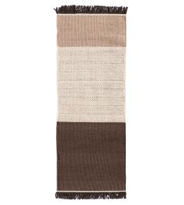 Tres Stripes Runner Rug by Nanimarquina Chocolate