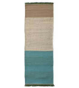 Tres Stripes Runner Rug by Nanimarquina Green