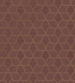Tressana Wallpaper by Casamance Pourpre/Cuivre Tressana Wallpaper by Casamance Pourpre/Cuivre