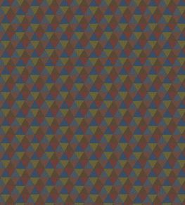 Triangles Tropicales Wallpaper by Jannelli&Volpi Blue/Red Triangles Tropicales Wallpaper by Jannelli&Volpi Blue/Red