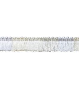 Trianon Blocked Brush Fringe Trimming by Samuel & Sons Pearl Trianon Blocked Brush Fringe Trimming by Samuel & Sons Pearl