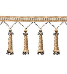 Trianon Carved Beaded Fringe Trimming by Samuel & Sons Citrine Trianon Carved Beaded Fringe Trimming by Samuel & Sons Citrine