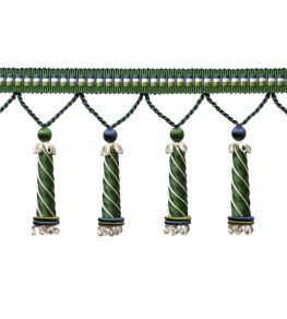 Trianon Carved Beaded Fringe Trimming by Samuel & Sons Emerald Trianon Carved Beaded Fringe Trimming by Samuel & Sons Emerald