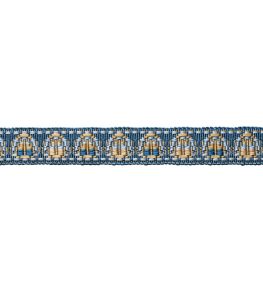 Trianon Ombre Border Trimming by Samuel & Sons Lapis Trianon Ombre Border Trimming by Samuel & Sons Lapis