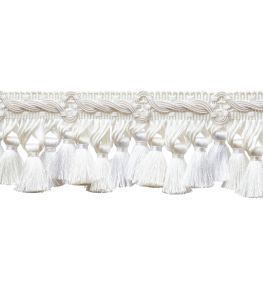 Trianon Scalloped Tassel Fringe Trimming by Samuel & Sons Pearl