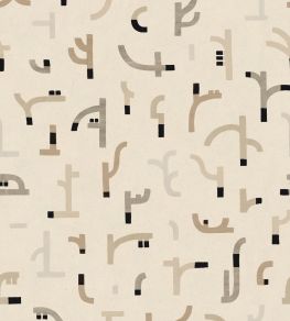 Tribal Tongue Wallpaper by Tres Tintas Beige Tribal Tongue Wallpaper by Tres Tintas Beige