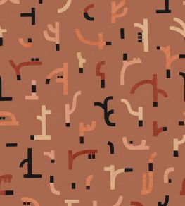Tribal Tongue Wallpaper by Tres Tintas Red Tribal Tongue Wallpaper by Tres Tintas Red