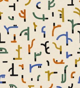 Tribal Tongue Wallpaper by Tres Tintas White Tribal Tongue Wallpaper by Tres Tintas White