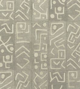 Trojan Outdoor Fabric by Andrew Martin Smoke