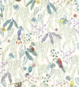 Tropical Forest Wallpaper by Casadeco Multico Fond Blanc Tropical Forest Wallpaper by Casadeco Multico Fond Blanc