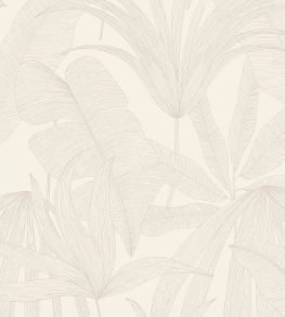 Tropical Leaf Wallpaper by Eijffinger White / Cream Tropical Leaf Wallpaper by Eijffinger White / Cream