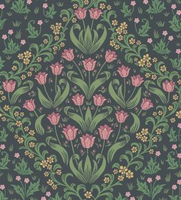 Tudor Garden Wallpaper by Cole & Son Plum Olive Tudor Garden Wallpaper by Cole & Son Plum Olive