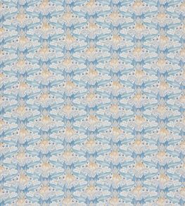 Tulip & Jasmine Cotton Fabric by GP & J Baker Blue Tulip & Jasmine Cotton Fabric by GP & J Baker Blue
