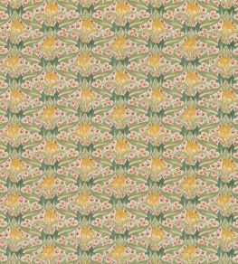 Tulip & Jasmine Fabric by GP & J Baker Red/Green