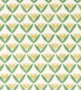 Tulip Trellis Print Fabric by Scion Honey Tulip Trellis Print Fabric by Scion Honey