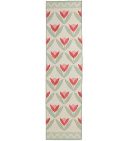 Tulip Trellis Runner Rug by Scion Blush Tulip Trellis Runner Rug by Scion Blush