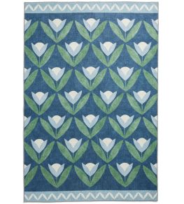 Tulip Trellis Rug by Scion Midnight