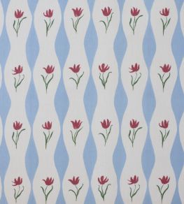 Tulip Wave Fabric by Sophie Harpley Sky