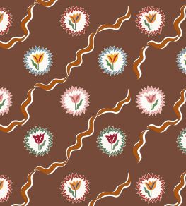 Tulips of Belgravia Wallpaper by Ottoline Brown Tulips of Belgravia Wallpaper by Ottoline Brown