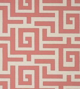 Tulum Applique Fabric by Thibaut Coral on Natural