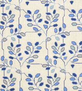 Tumble Weed Epingle Fabric by Schumacher Delft Blue Tumble Weed Epingle Fabric by Schumacher Delft Blue