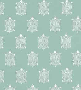 Turtle Bay Fabric by Thibaut Jade Turtle Bay Fabric by Thibaut Jade