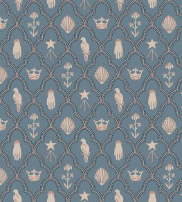 Turtledove Barn Wallpaper by Sandberg Indigo Blue Turtledove Barn Wallpaper by Sandberg Indigo Blue