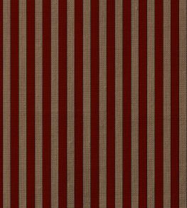 Tuscan Stripes Fabric by Ottoline Mocha and Red Tuscan Stripes Fabric by Ottoline Mocha and Red