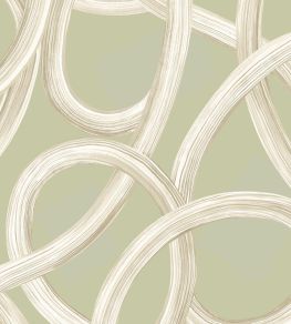 Twisted Geo Wallpaper by Ohpopsi Moss Twisted Geo Wallpaper by Ohpopsi Moss