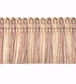 Two Colour Moss Fringe 50mm Trimming by Houles Blush Two Colour Moss Fringe 50mm Trimming by Houles Blush