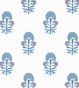 Tybee Bud Wallpaper by Thibaut Lavender and Blue Tybee Bud Wallpaper by Thibaut Lavender and Blue
