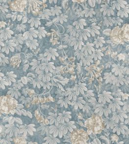 Tyra Wallpaper by Sandberg Misty Blue Tyra Wallpaper by Sandberg Misty Blue