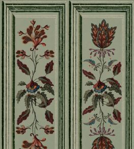Tyrolean Panel Wallpaper by MINDTHEGAP Alpen Green Tyrolean Panel Wallpaper by MINDTHEGAP Alpen Green