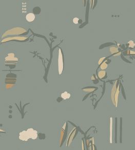 Ukiyo Wallpaper by Tres Tintas Azul claro Ukiyo Wallpaper by Tres Tintas Azul claro