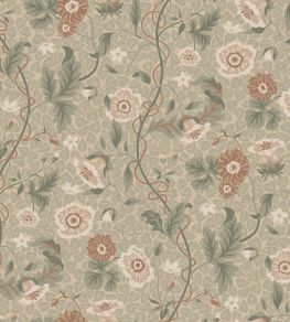 Ulla Wallpaper by Sandberg Garden Green Ulla Wallpaper by Sandberg Garden Green