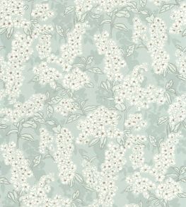 Ume Wallpaper by Casadeco Bleu Nuage Ume Wallpaper by Casadeco Bleu Nuage