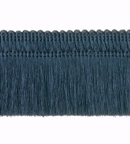 Unicolour Moss Fringe 45mm Trimming by Houles Navy Blue Unicolour Moss Fringe 45mm Trimming by Houles Navy Blue