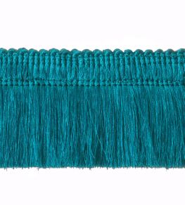 Unicolour Moss Fringe 45mm Trimming by Houles Ocean Blue Unicolour Moss Fringe 45mm Trimming by Houles Ocean Blue