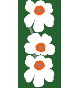 Unikko 60th Anniversary Mural by Marimekko Green Unikko 60th Anniversary Mural by Marimekko Green