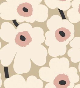 Unikko Wallpaper by Marimekko Putty Unikko Wallpaper by Marimekko Putty