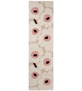 Unikko Runner Rug by Marimekko Beige/Pink Unikko Runner Rug by Marimekko Beige/Pink