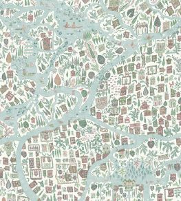 Utopia Wallpaper by Lewis & Wood Pistachio Rose